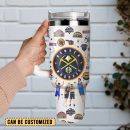 Denver Nuggets Basketball NBA Sport Custom Stanley Quencher 30oz-40oz Stainless Steel Tumbler