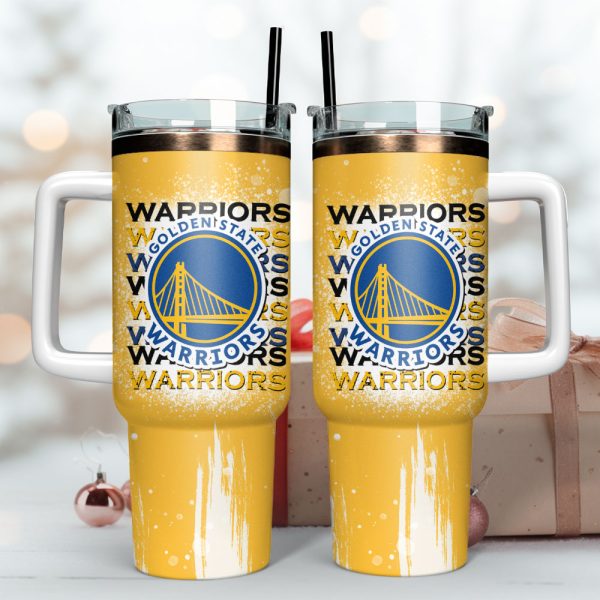 Golden State Warriors NBA Sport Custom Stanley Quencher 30oz-40oz Stainless Steel Tumbler