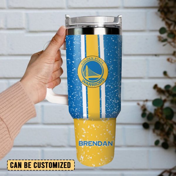 Golden State Warriors Basketball NBA Sport Custom Stanley Quencher 30oz-40oz Stainless Steel Tumbler Hot And Cold Tumbler - Image 2