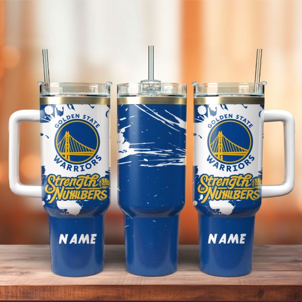 Golden State Warriors Basketball NBA Sport Custom Stanley Quencher 30oz-40oz Stainless Steel Tumbler Hot And Cold Tumbler