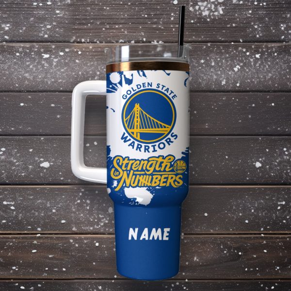 Golden State Warriors Basketball NBA Sport Custom Stanley Quencher 30oz-40oz Stainless Steel Tumbler Hot And Cold Tumbler - Image 4