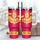 Houston Rockets Basketball NBA Sport Custom Stanley Quencher 30oz-40oz Stainless Steel Tumbler Hot And Cold Tumbler