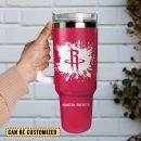 Houston Rockets Basketball NBA Sport Custom Stanley Quencher 30oz-40oz Stainless Steel Tumbler Hot And Cold Tumbler
