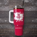 Houston Rockets Basketball NBA Sport Custom Stanley Quencher 30oz-40oz Stainless Steel Tumbler Hot And Cold Tumbler