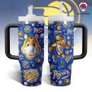 Indiana Pacers NBA Custom Stanley Quencher 30oz-40oz Stainless Steel Tumbler Hot And Cold Tumbler