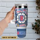 Los Angeles Clippers Basketball team NBA Sport Custom Stanley Quencher 30oz-40oz Stainless Steel Tumbler