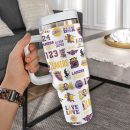 Los Angeles Lakers x Kobe Bryant NBA Custom Stanley Quencher 30oz-40oz Stainless Steel Tumbler Hot And Cold Tumbler