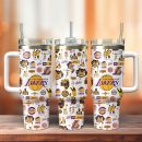 Los Angeles Lakers NBA Basketball Custom Stanley Quencher 30oz-40oz Stainless Steel Tumbler