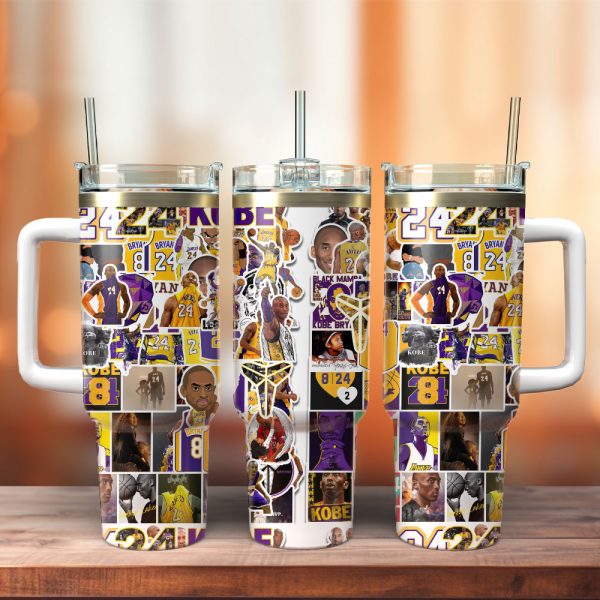 Kobe Bryant Los Angeles Lakers Basketball NBA Sport Custom Stanley Quencher 30oz-40oz Stainless Steel Tumbler Hot And Cold Tumbler