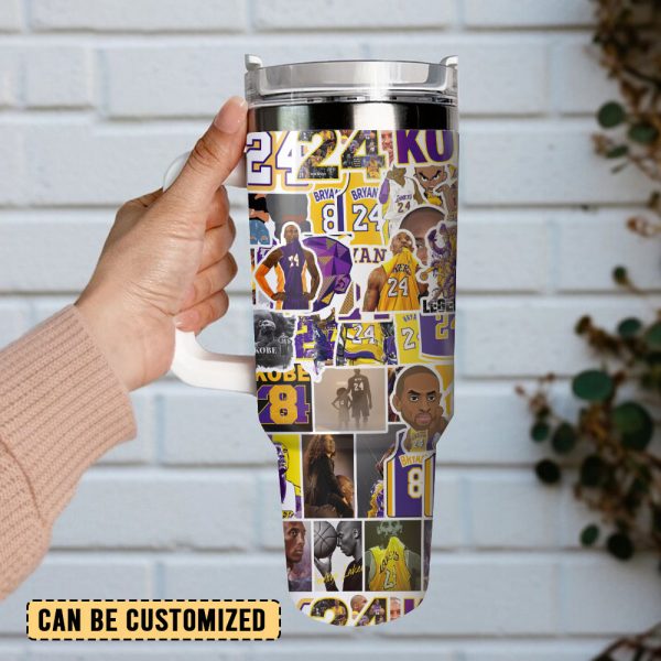 Kobe Bryant Los Angeles Lakers Basketball NBA Sport Custom Stanley Quencher 30oz-40oz Stainless Steel Tumbler Hot And Cold Tumbler - Image 2