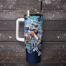 Memphis Grizzlies Basketball NBA Sport Custom Stanley Quencher 30oz-40oz Stainless Steel Tumbler