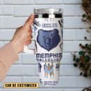 Memphis Grizzlies NBA Sports Custom Stanley Quencher 30oz-40oz Stainless Steel Tumbler