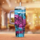 Miami Heat NBA Custom Stanley Quencher 30oz-40oz Stainless Steel Tumbler