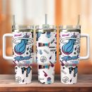 Miami Heat Basketball NBA Sport Custom Stanley Quencher 30oz-40oz Stainless Steel Tumbler Hot And Cold Tumbler