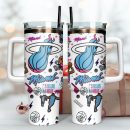 Miami Heat Basketball NBA Sport Custom Stanley Quencher 30oz-40oz Stainless Steel Tumbler Hot And Cold Tumbler