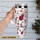 Miami Heat Basketball NBA Sport Custom Stanley Quencher 30oz-40oz Stainless Steel Tumbler Hot And Cold Tumbler
