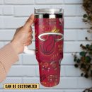 Miami Heat Basketball NBA Sport Custom Stanley Quencher 30oz-40oz Stainless Steel Tumbler