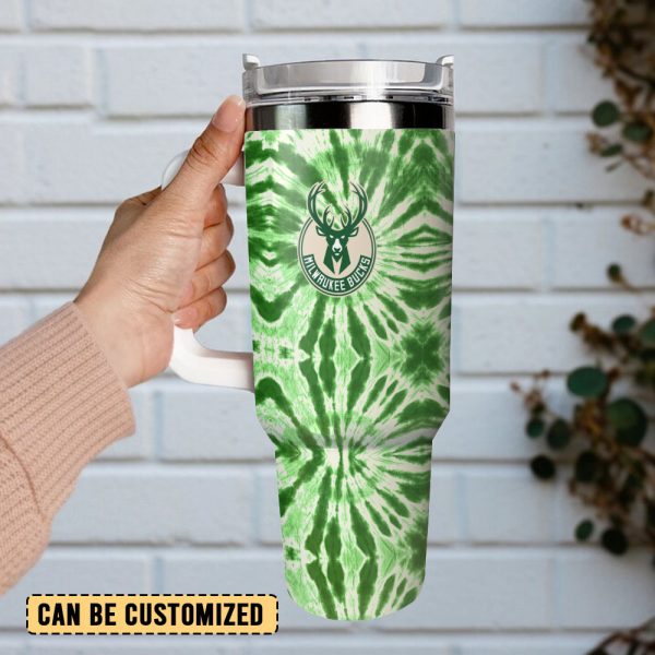Milwaukee Bucks NBA Sports Custom Stanley Quencher 30oz-40oz Stainless Steel Tumbler Hot And Cold Tumbler - Image 3