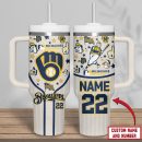 Milwaukee Bucks NBA Custom Stanley Quencher 30oz-40oz Stainless Steel Tumbler