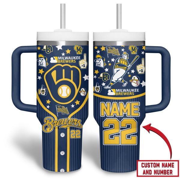 Milwaukee Bucks NBA Custom Stanley Quencher 30oz-40oz Stainless Steel Tumbler - Image 5