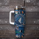 Minnesota Timberwolves Basketball NBA Sport Custom Stanley Quencher 30oz-40oz Stainless Steel Tumbler