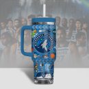 Minnesota Timberwolves NBA Custom Stanley Quencher 30oz-40oz Stainless Steel Tumbler