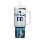 Minnesota Timberwolves NBA Custom Stanley Quencher 30oz-40oz Stainless Steel Tumbler Hot And Cold Tumbler