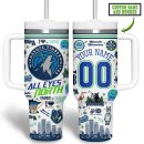 Minnesota Timberwolves NBA Custom Stanley Quencher 30oz-40oz Stainless Steel Tumbler