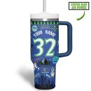 Minnesota Timberwolves NBA Custom Stanley Quencher 30oz-40oz Stainless Steel Tumbler