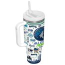 Minnesota Timberwolves NBA Custom Stanley Quencher 30oz-40oz Stainless Steel Tumbler