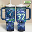 Minnesota Timberwolves NBA Custom Stanley Quencher 30oz-40oz Stainless Steel Tumbler