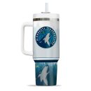 Minnesota Timberwolves NBA Custom Stanley Quencher 30oz-40oz Stainless Steel Tumbler