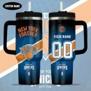 New York Knicks NBA Custom Stanley Quencher 30oz-40oz Stainless Steel Tumbler Hot And Cold Tumbler