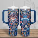 Oklahoma City Thunder NBA Custom Stanley Quencher 30oz-40oz Stainless Steel Tumbler