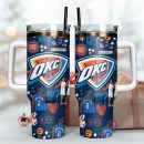 Oklahoma City Thunder NBA Custom Stanley Quencher 30oz-40oz Stainless Steel Tumbler