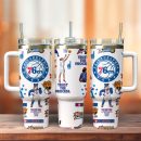 Philadelphia 76ers NBA Basketball Sport Custom Stanley Quencher 30oz-40oz Stainless Steel Tumbler