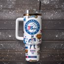 Philadelphia 76ers NBA Basketball Sport Custom Stanley Quencher 30oz-40oz Stainless Steel Tumbler