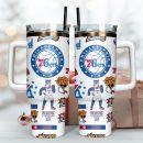 Philadelphia 76ers NBA Basketball Sport Custom Stanley Quencher 30oz-40oz Stainless Steel Tumbler