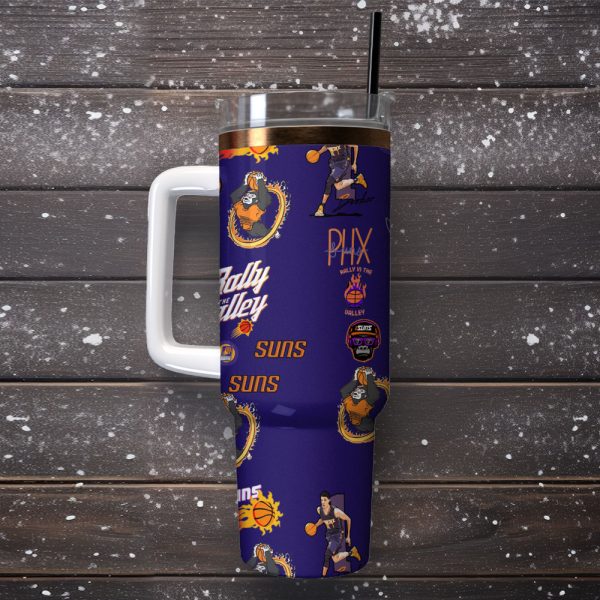 Phoenix Suns Basketball team NBA Sport Custom Stanley Quencher 30oz-40oz Stainless Steel Tumbler - Image 2