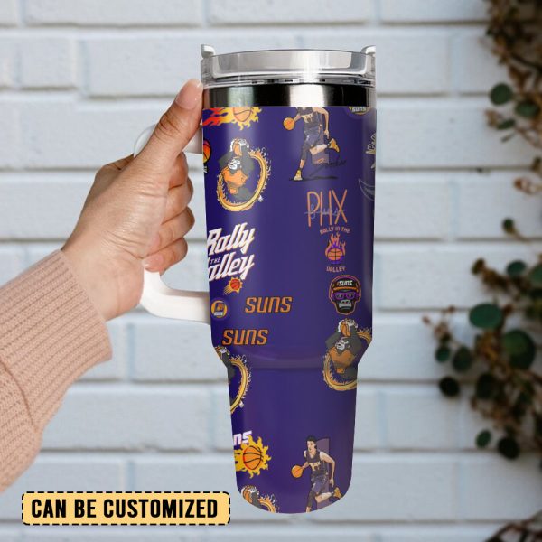 Phoenix Suns Basketball team NBA Sport Custom Stanley Quencher 30oz-40oz Stainless Steel Tumbler - Image 4