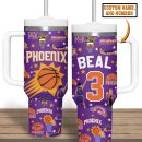 Phoenix Suns NBA Custom Stanley Quencher 30oz-40oz Stainless Steel Tumbler