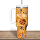 Phoenix Suns NBA Custom Stanley Quencher 30oz-40oz Stainless Steel Tumbler