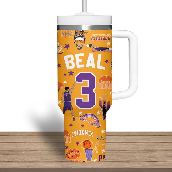Phoenix Suns NBA Custom Stanley Quencher 30oz-40oz Stainless Steel Tumbler - Image 6
