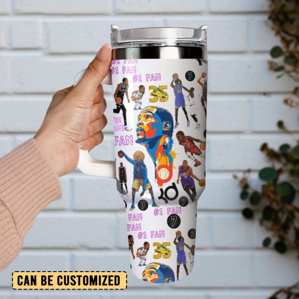 Kevin Durant Phoenix Suns Basketball NBA Sport Custom Stanley Quencher 30oz-40oz Stainless Steel Tumbler Hot And Cold Tumbler - Image 2