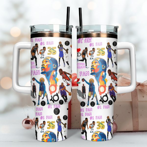 Kevin Durant Phoenix Suns Basketball NBA Sport Custom Stanley Quencher 30oz-40oz Stainless Steel Tumbler Hot And Cold Tumbler - Image 3