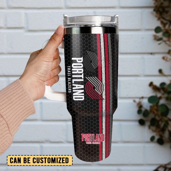 Portland Trail Blazers Basketball NBA Sport Custom Stanley Quencher 30oz-40oz Stainless Steel Tumbler Hot And Cold Tumbler - Image 2