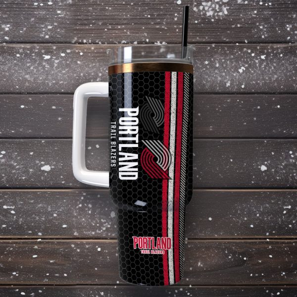 Portland Trail Blazers Basketball NBA Sport Custom Stanley Quencher 30oz-40oz Stainless Steel Tumbler Hot And Cold Tumbler - Image 4