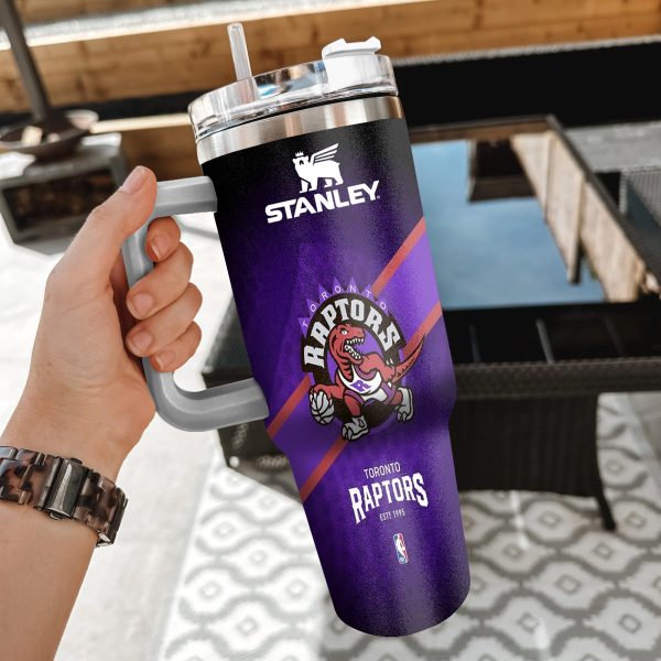 NBA Toronto Raptors Custom Stanley Quencher 30oz-40oz Stainless Steel Tumbler Hot And Cold Tumbler