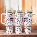 Atlanta Braves MLB Custom Stanley Quencher 30oz-40oz Stainless Steel Tumbler Hot And Cold Tumbler