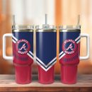 Atlanta Braves Baseball MLB Sport Custom Stanley Quencher 30oz-40oz Stainless Steel Tumbler Hot And Cold Tumbler